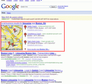 Google local optimisation