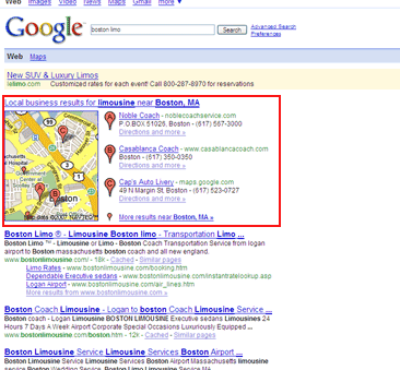 Google local optimisation